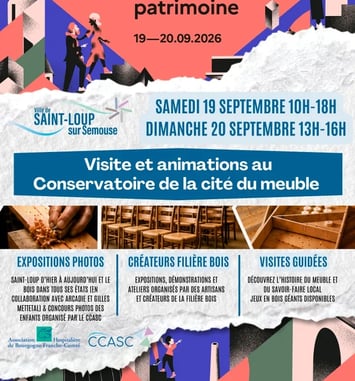 Journées Européennes du Patrimoine 2026 au Conservatoire de la cité du meuble