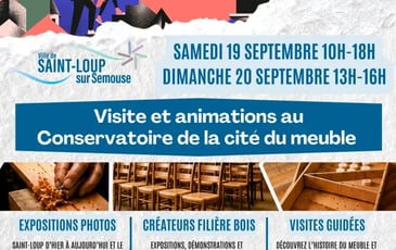 Journées Européennes du Patrimoine 2026 au Conservatoire de la cité du meuble